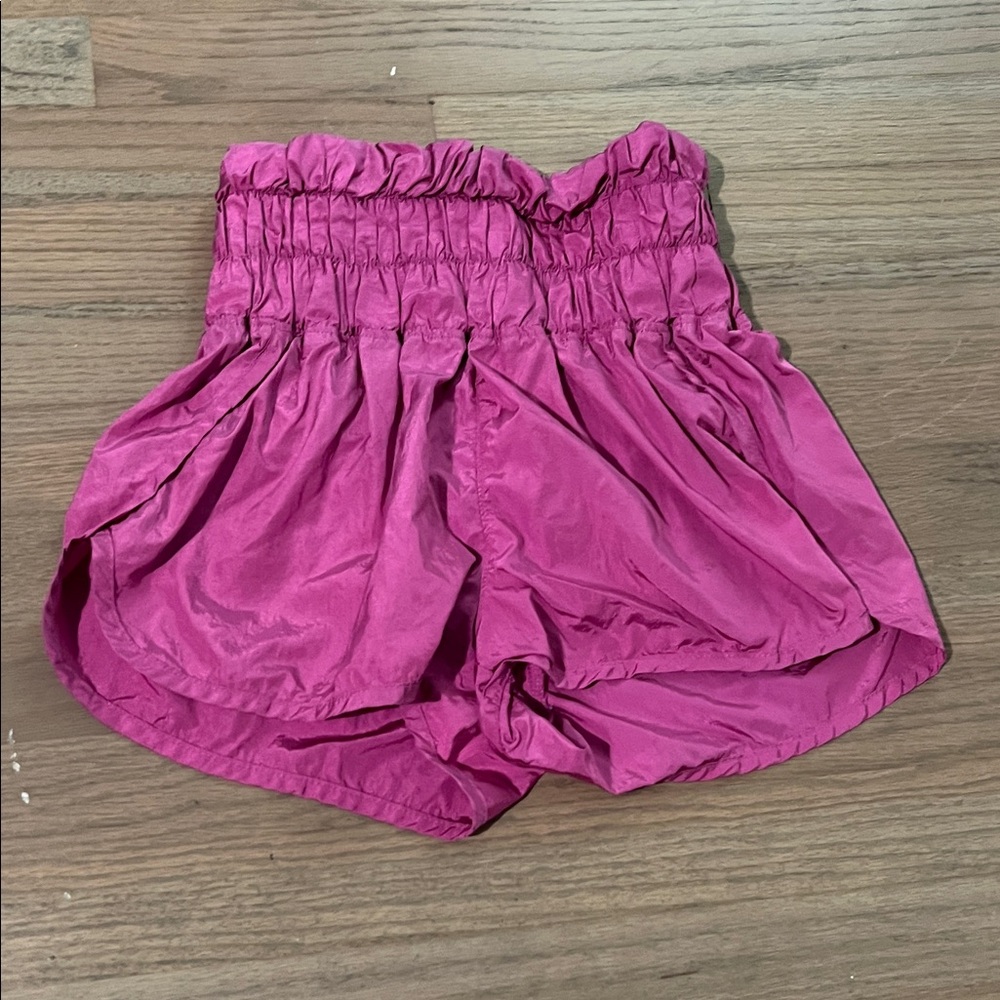 Free People High Waist Magenta Shorts